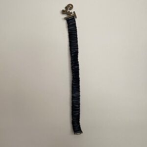 Smash + Tess Black Ruched Belt